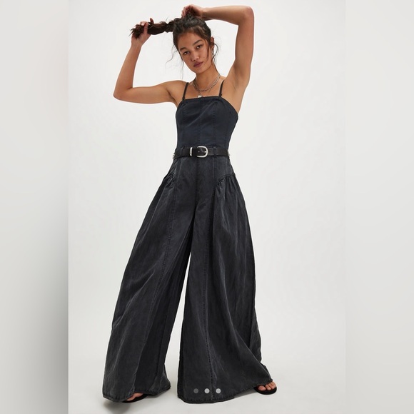 Free People Pants - Soleil Wide-Leg One-piece